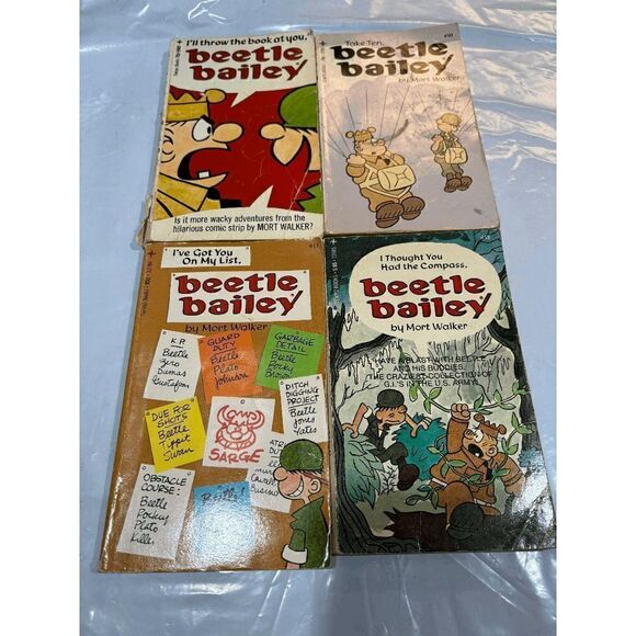 Beetle Bailey 8 10 11 13 Mort Walker Acceptable Graphic Books Tempo Books - Picture 1 of 3